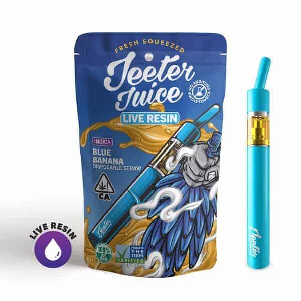 jeeter juice live resin straw disposable 05g blue banana