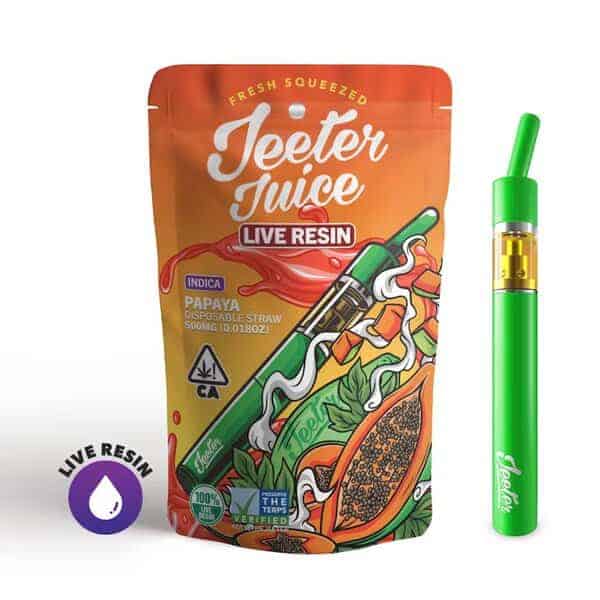 jeeter juice live resin straw disposable 05g papaya